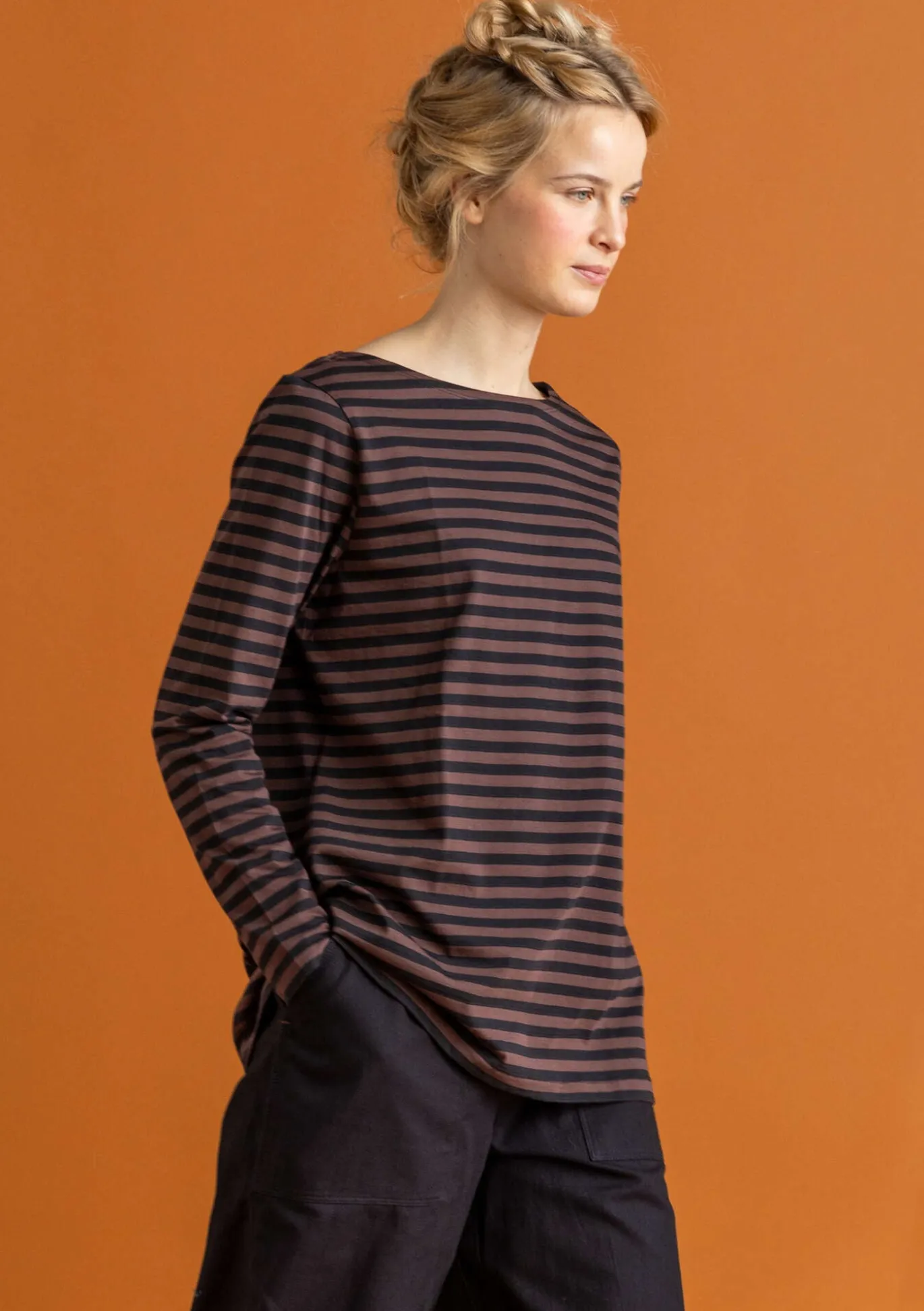 Basic-Streifenshirt aus Bio-Baumwolle
