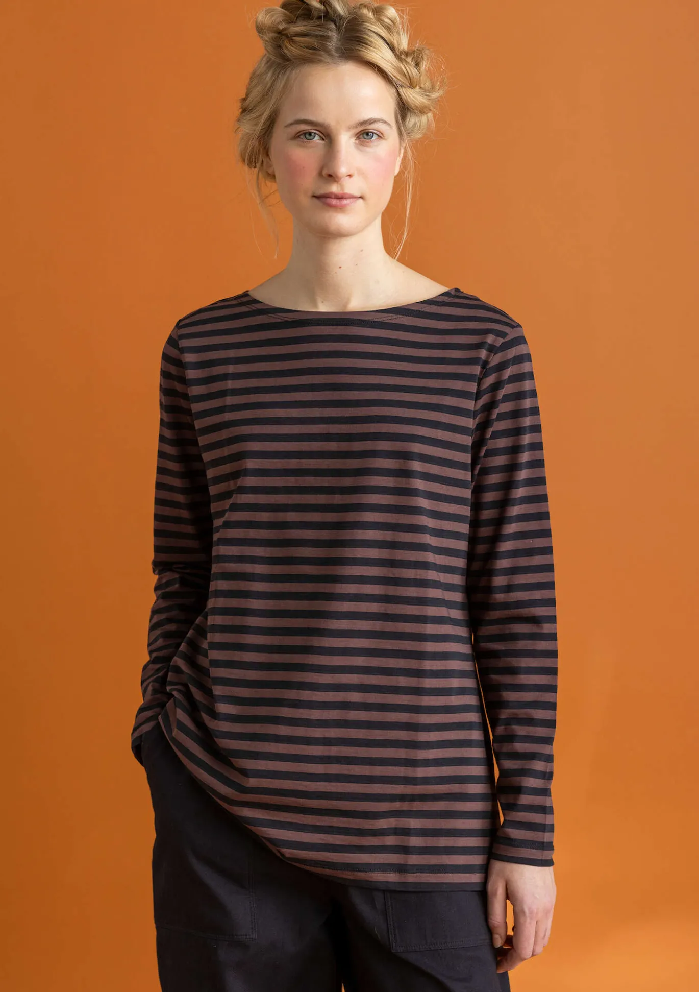 Basic-Streifenshirt aus Bio-Baumwolle