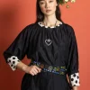 Bluse aus Baumwolle/Seide