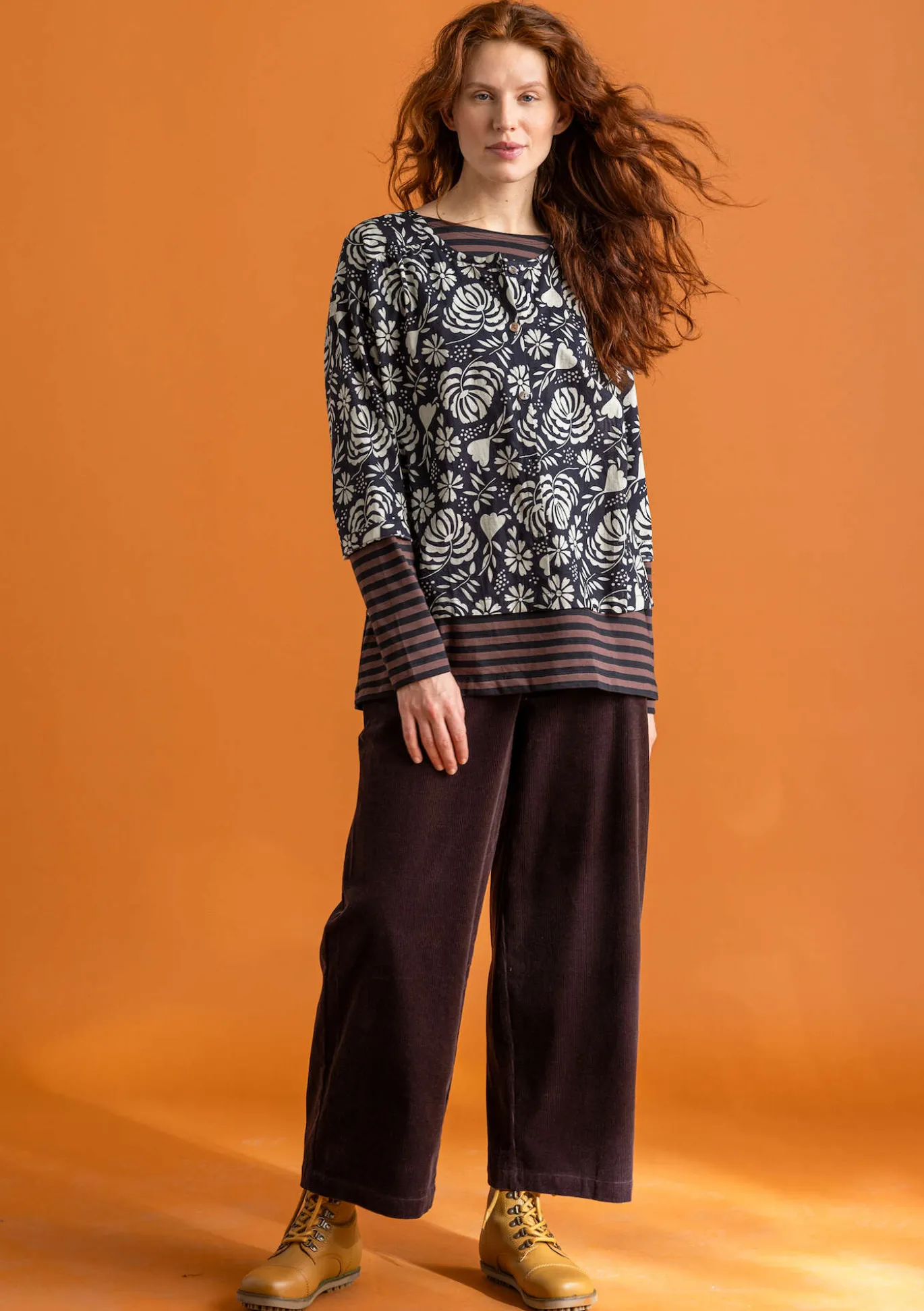 Bluse „Hedda“ aus Bio-Baumwollgewebe