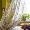 Gardine „Wild rose“ aus Leinen/Bio-Baumwolle