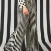 Gestreifte Jerseyhose aus Bio-Baumwolle/Modal