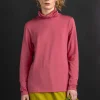 Jersey-Rollkragenshirt aus Lyocell/Elasthan
