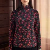 Jersey-Rollkragenshirt „Dagny“ aus Lyocell/Elasthan