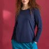 Jerseyshirt „Ylva“ aus Bio-Baumwolle/Elasthan