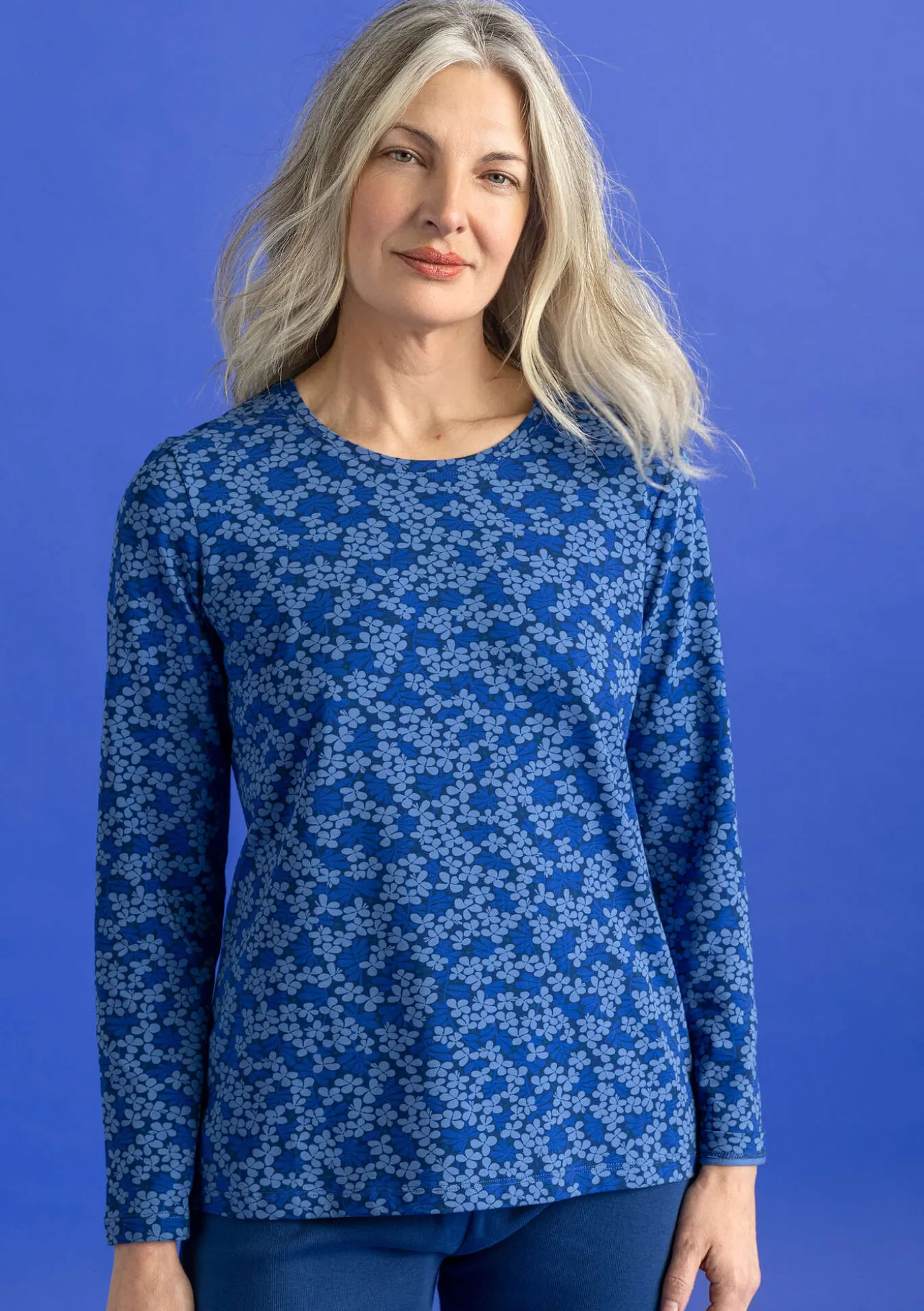 Jerseyshirt „Ylva“ aus Bio-Baumwolle/Elasthan