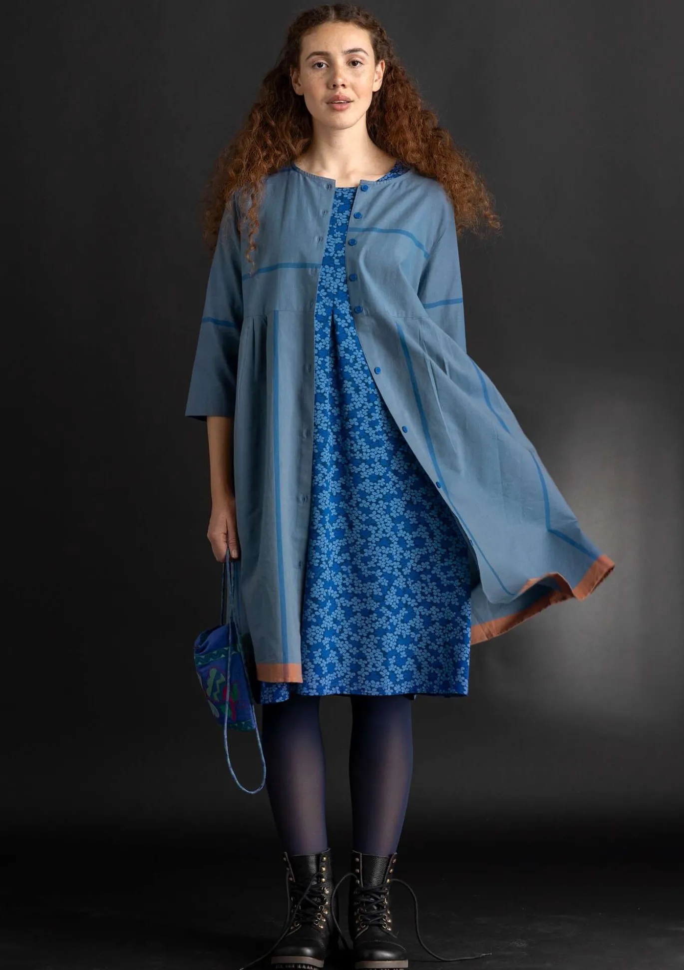 Kleid „Ava” aus Bio-Baumwollgewebe