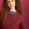 Knopfleistenshirt aus Bio-Baumwollripp