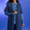 Langstrickjacke aus Alpakagemisch