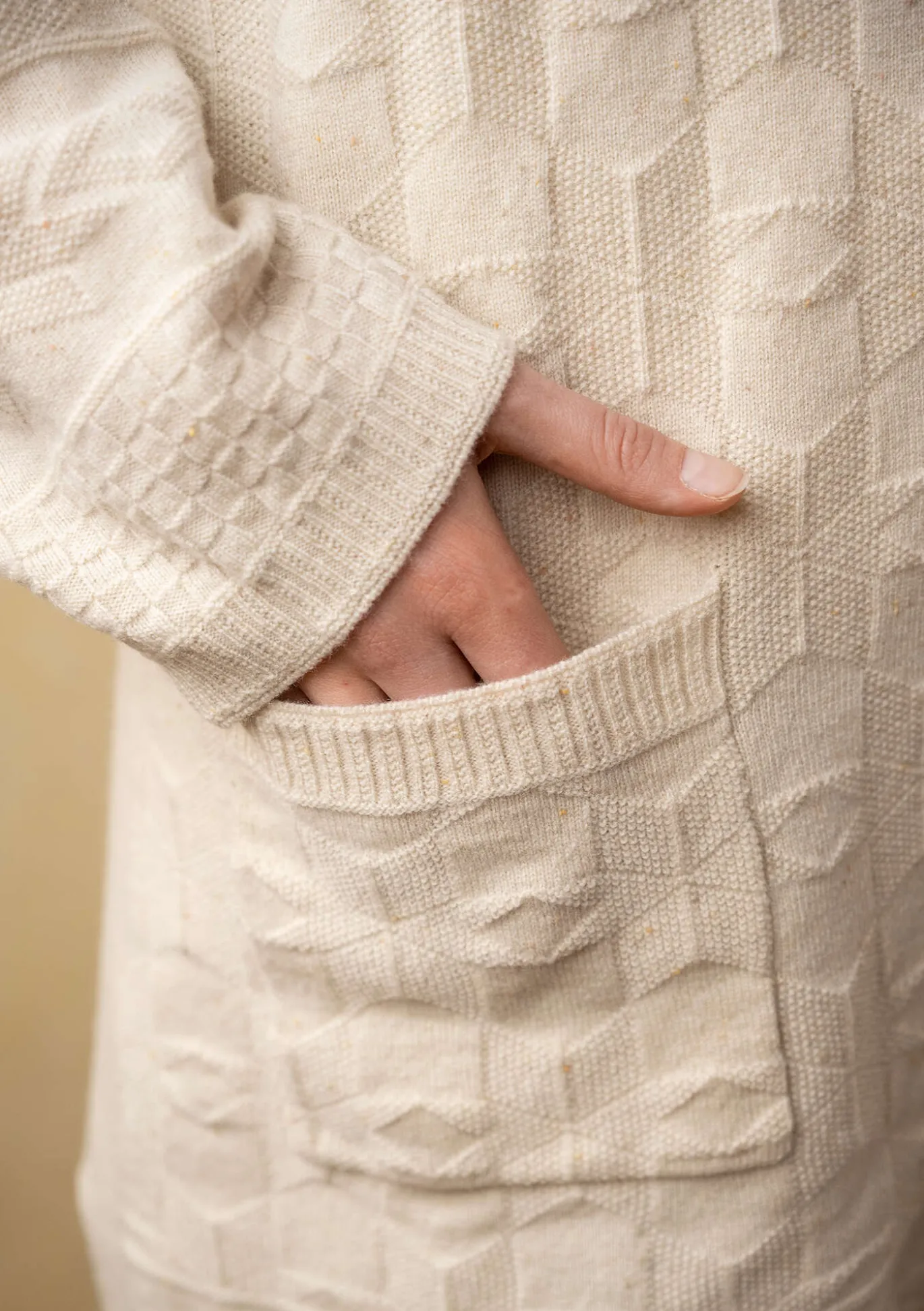 Langstrickjacke „Capella“ aus Lammwolle