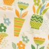 Meterware „Flower pots“ aus Bio-Baumwolle