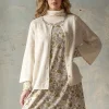 Pointelle-Strickjacke „Blomstra“ aus Bio-Wolle