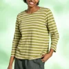 Streifenshirt aus Bio-Baumwolle/Modal