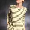 Streifenshirt aus Bio-Baumwolle/Modal