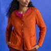 Strickjacke aus Bio-/Recycling-Baumwolle