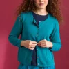 Strickjacke aus Bio-/Recycling-Baumwolle