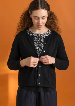 Strickjacke aus Bio-/Recycling-Baumwolle