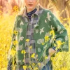 Strickjacke „Flyttfågel“ aus Recycling-Wollmischung/Recycling-Baumwolle