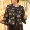Strickjacke „Flyttfågel“ aus Recycling-Wollmischung/Recycling-Baumwolle