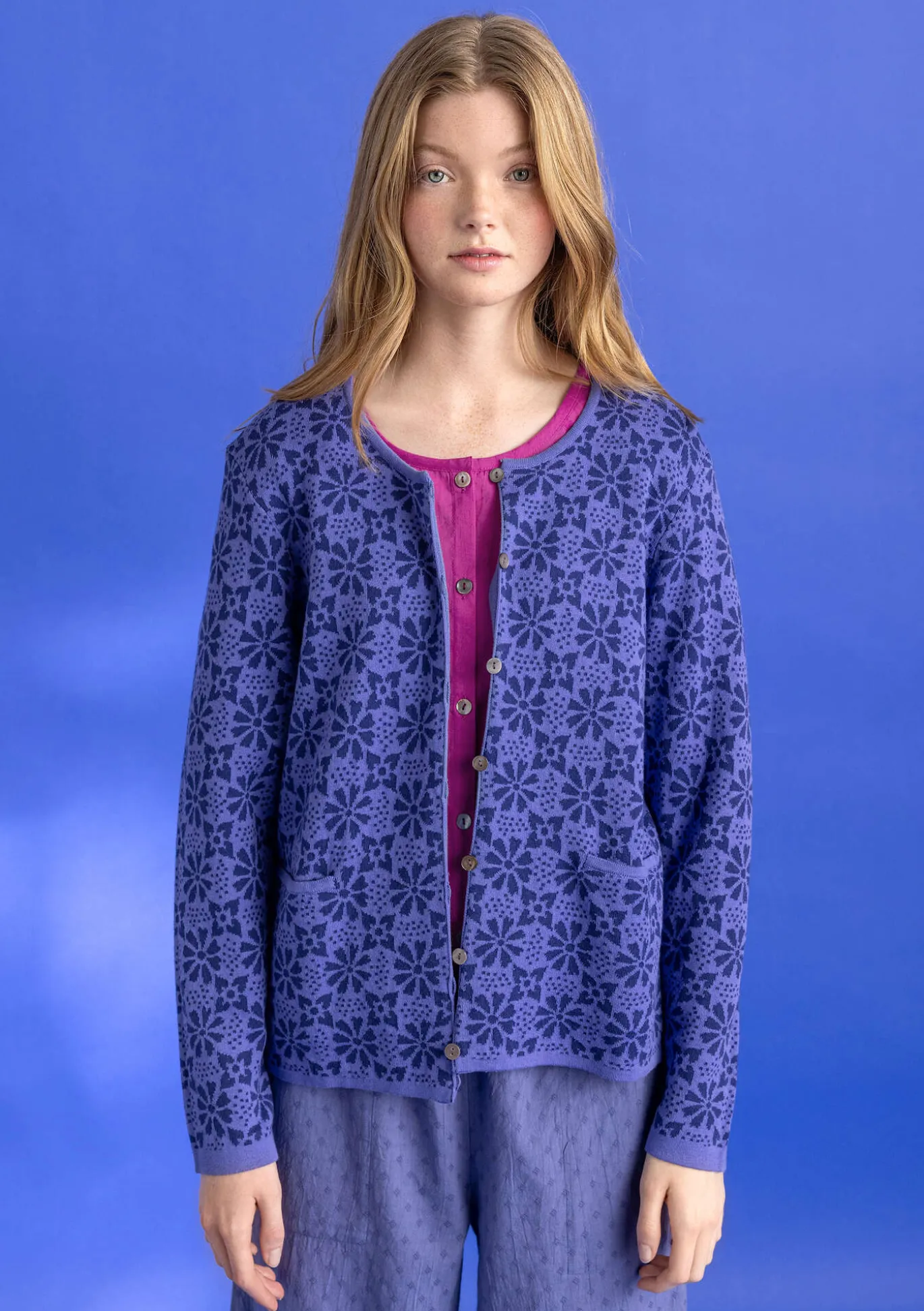 Strickjacke „Freja“ aus Bio-/Recycling-Baumwolle