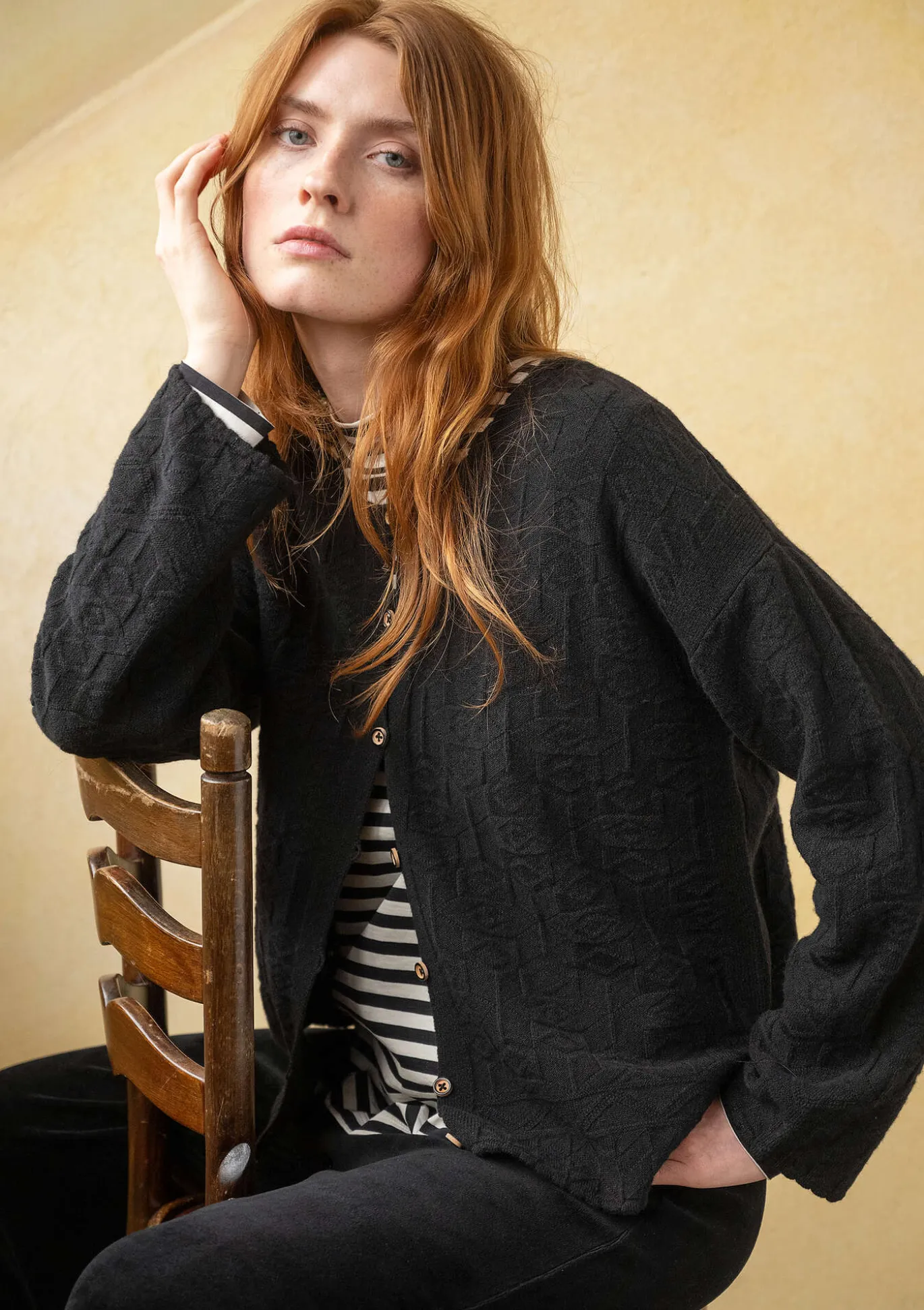 Strickjacke „Nova“ aus Lammwolle