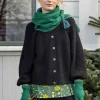 Strickjacke „Vinternatt“ aus Bio- und Recycling-Baumwolle/Alpakawollgemisch