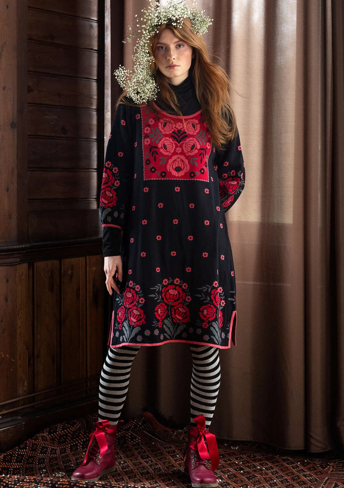 Strickkleid „Stine“ aus Bio-/Recycling-Baumwolle