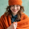 Strickschal aus Alpakagemisch