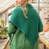 Strickschal aus Lammwolle/ Recycling-Wolle