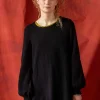Stricktunika „Vinternatt“ aus Bio- und Recycling-Baumwolle/Alpakawollgemisch