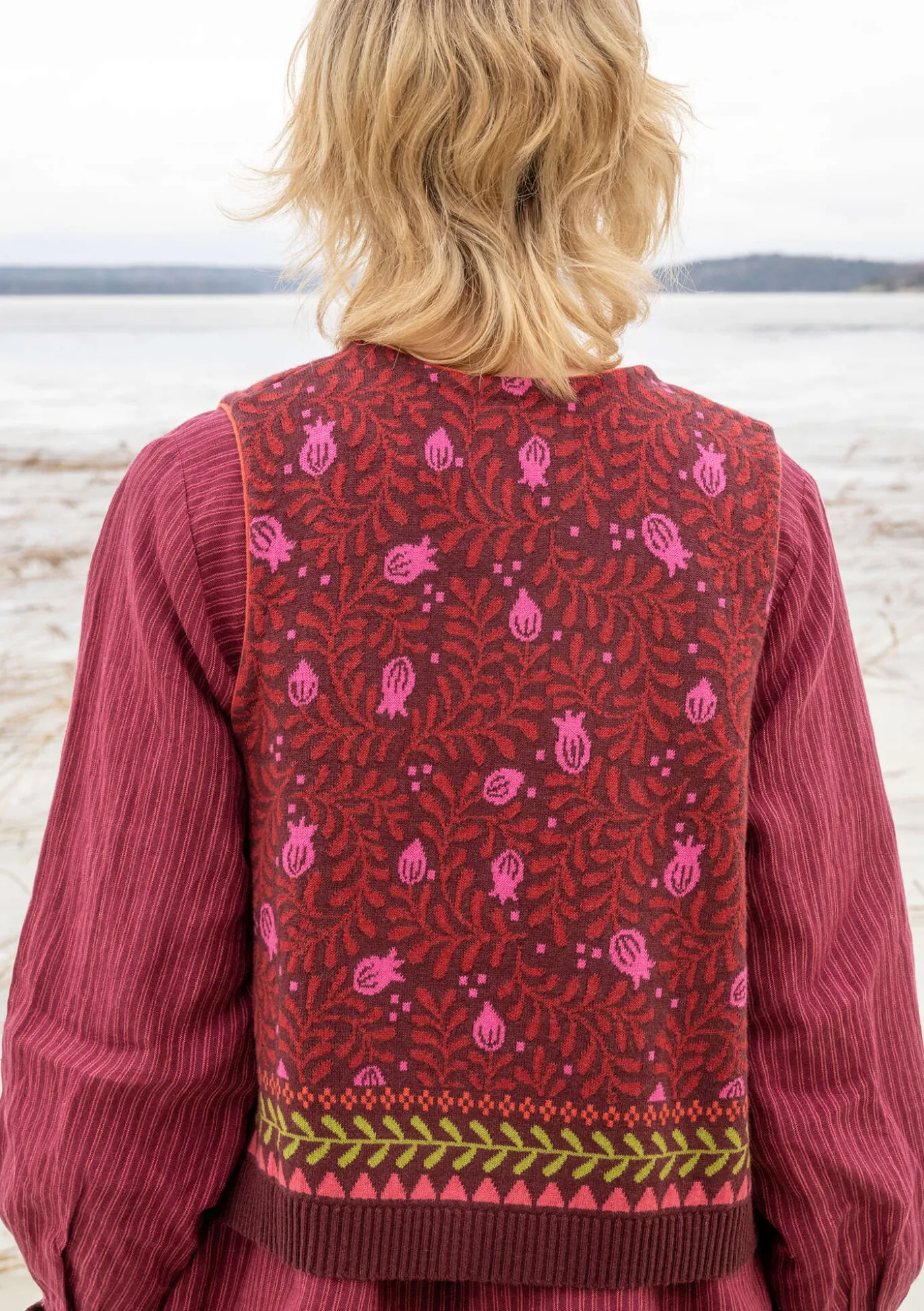 Strickweste „Aurora“ aus Bio- und Recycling-Baumwolle/Wolle