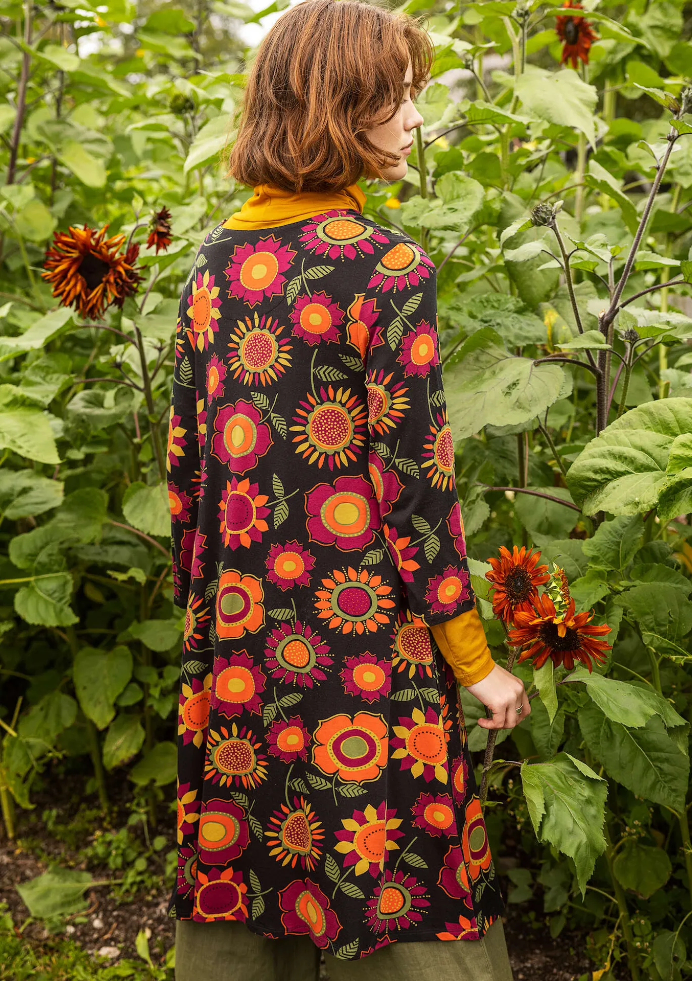 Trikotkleid „Sunflower“ aus Lyocell/Elasthan