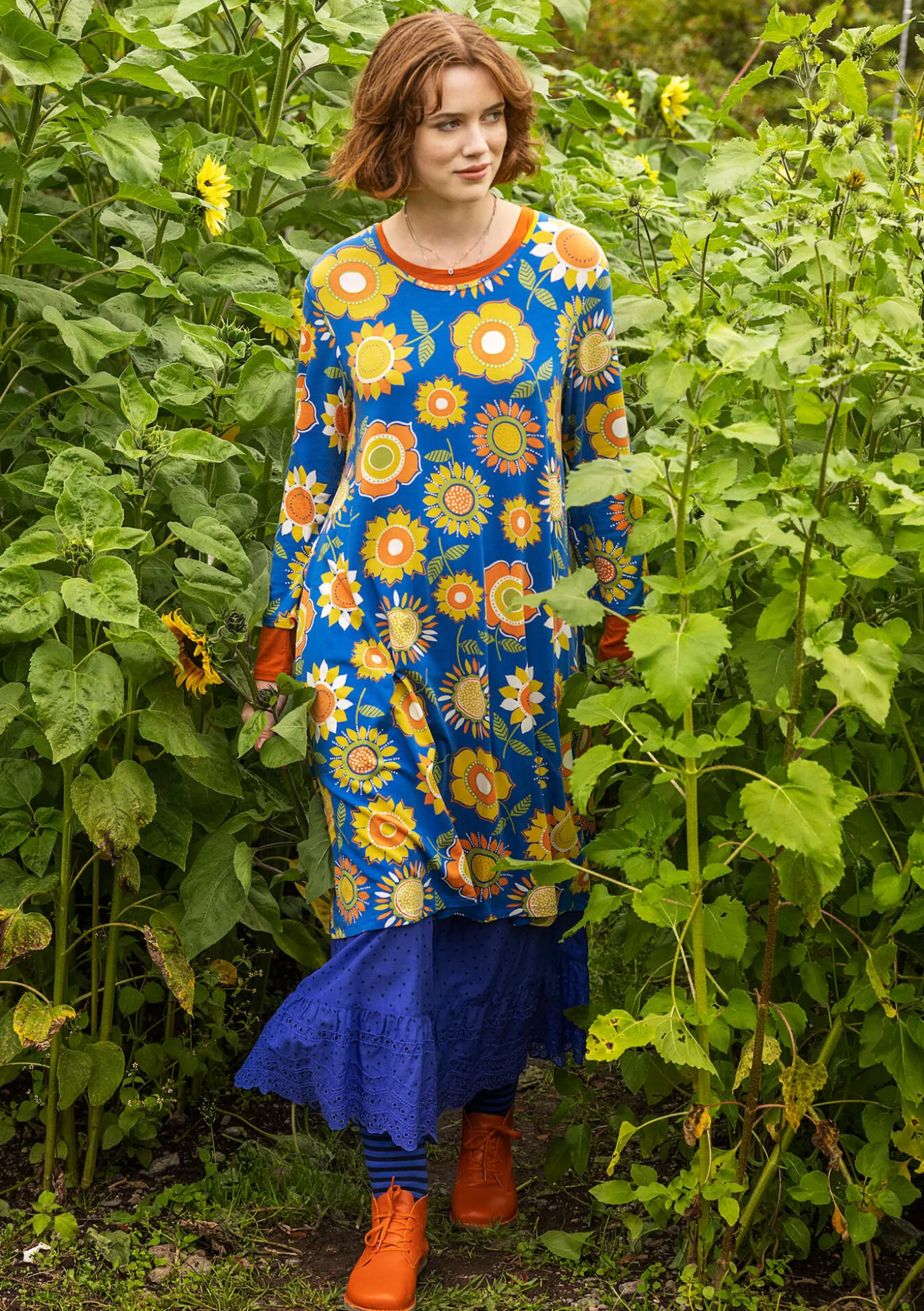 Trikotkleid „Sunflower“ aus Lyocell/Elasthan