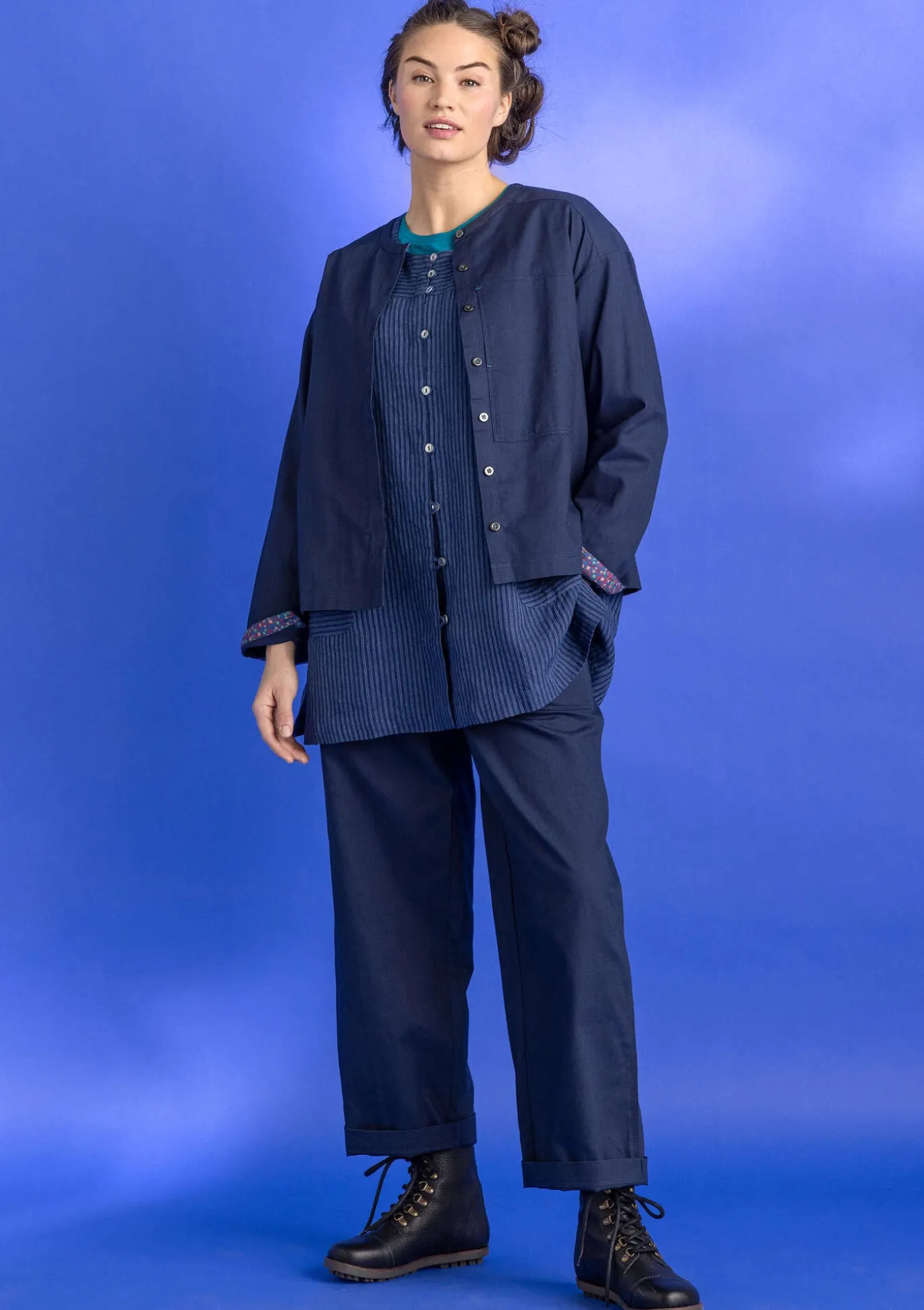 Twillbluse aus Bio-Baumwolle