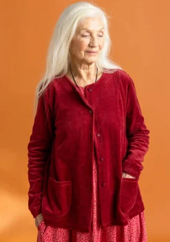 Veloursjacke aus Bio-Baumwolle/Recycling-Polyester