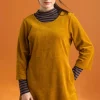 Velourstunika aus Bio-Baumwolle/Recycling-Polyester