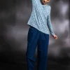 Webhose aus Bio-Baumwolle/Leinen