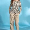 Webhose aus Bio-Baumwolle/Leinen