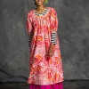Webkleid „Great Rose“ aus Bio-Baumwolle/Seide