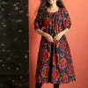 Webkleid „Great Rose“ aus Bio-Baumwolle/Seide