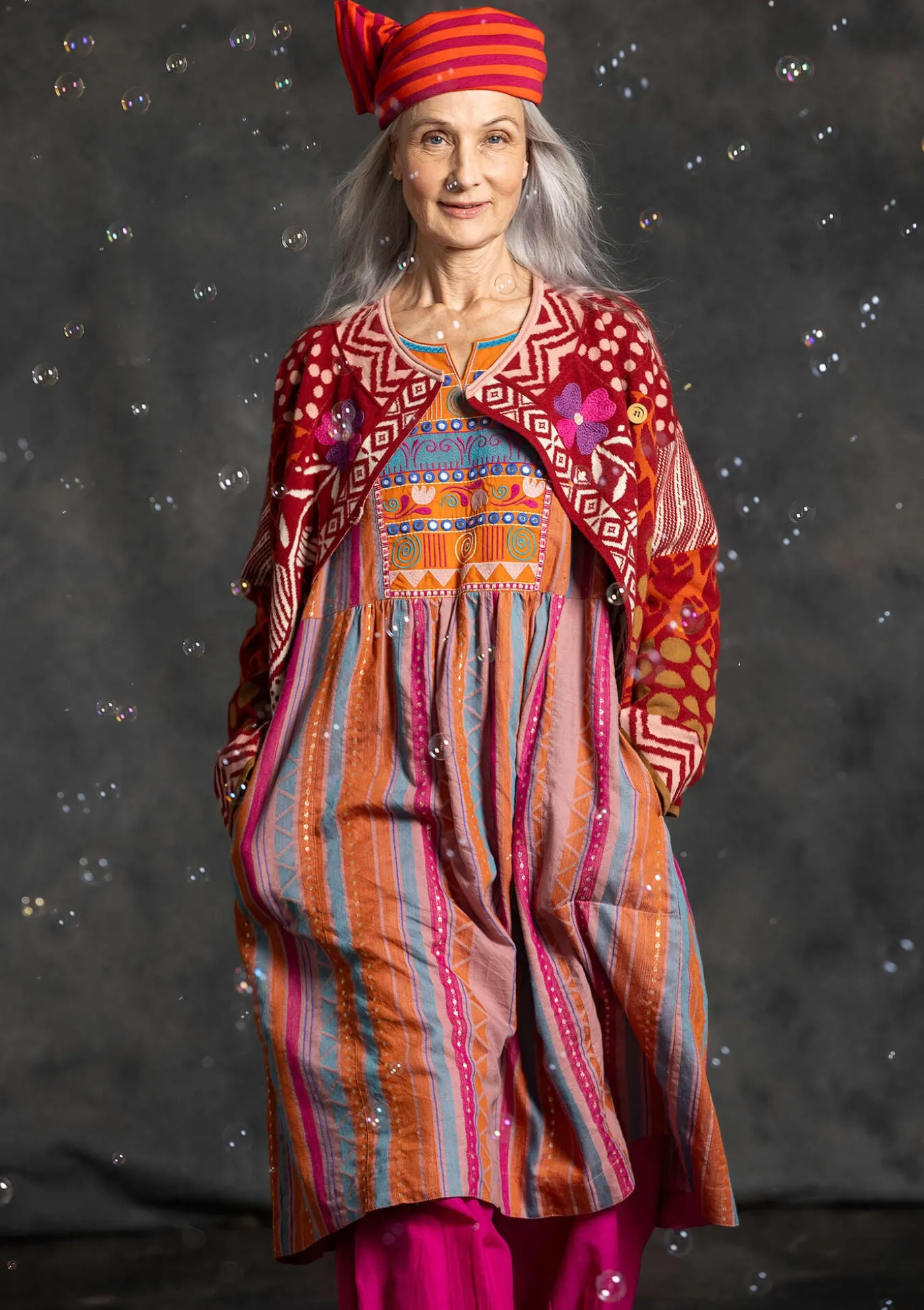Webkleid „Jaipur“ aus Wolle/Baumwolle