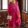 Webkleid „Kamelia“ aus Bio-Baumwolle/Seide