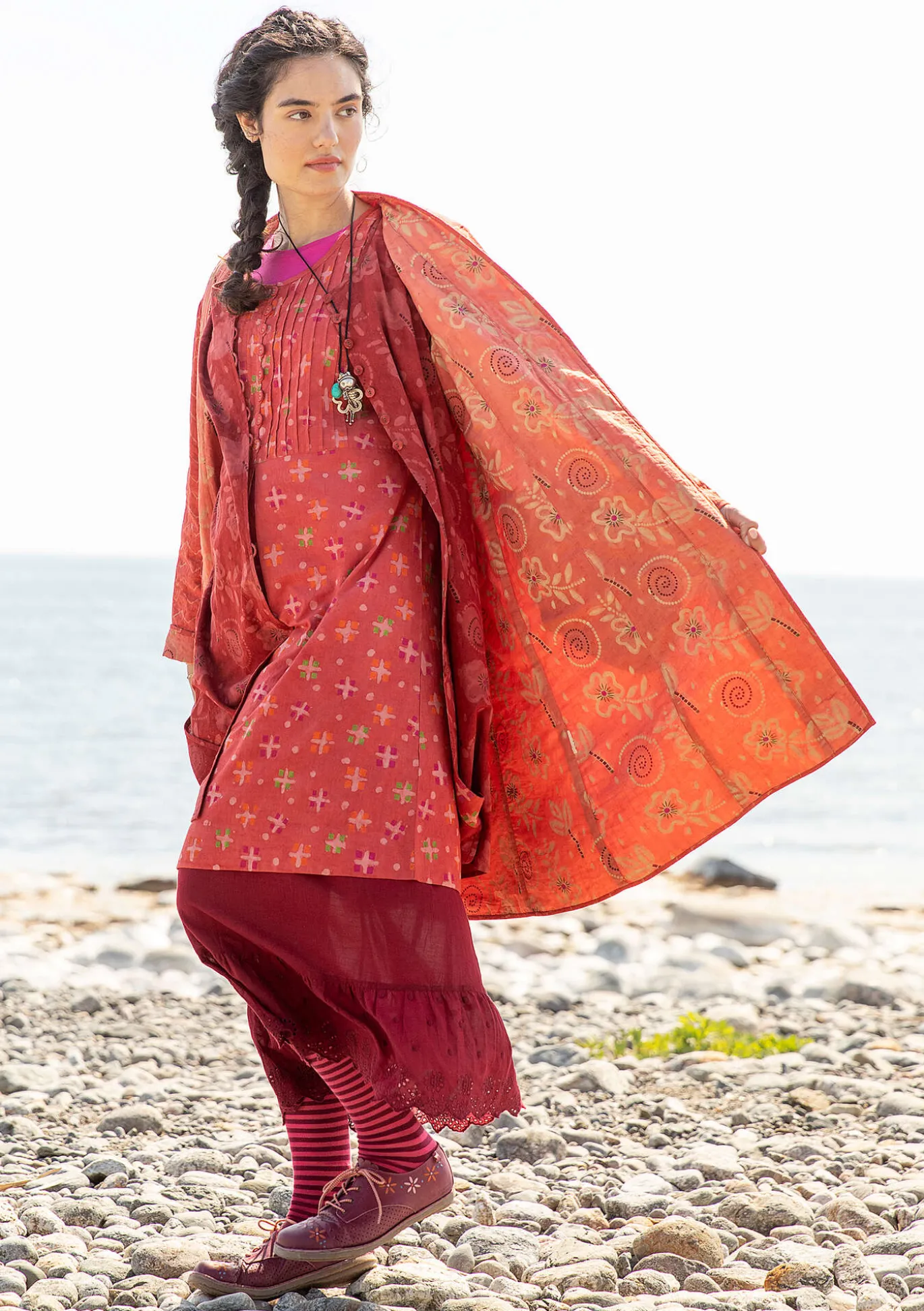 Wendemantel „Kavita“ aus Bio-Baumwolle