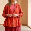 Wickelbluse „Piccolo“ aus Leinen